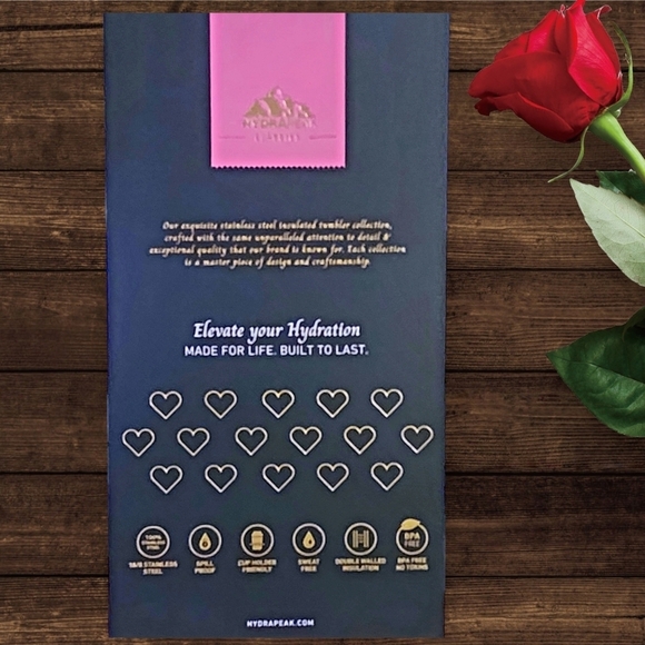 Hydrapeak Limited Edition Rhinestone Hearts Tumbler - Picture 7 of 7